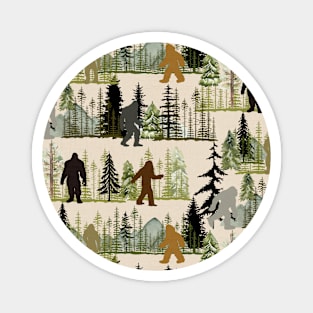 Bigfoot in the Pines Magnet